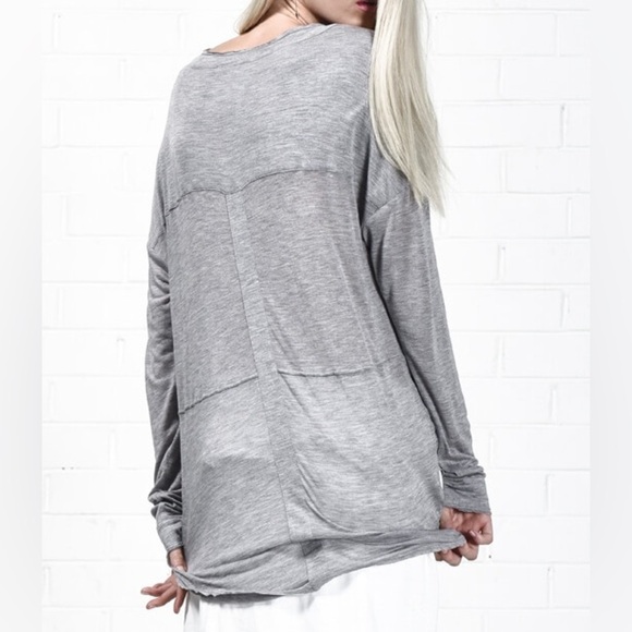 Revolve One Teaspoon Soho Fine Wool Grandpa Top Long Sleeves Ivory Size Small - Picture 16 of 16